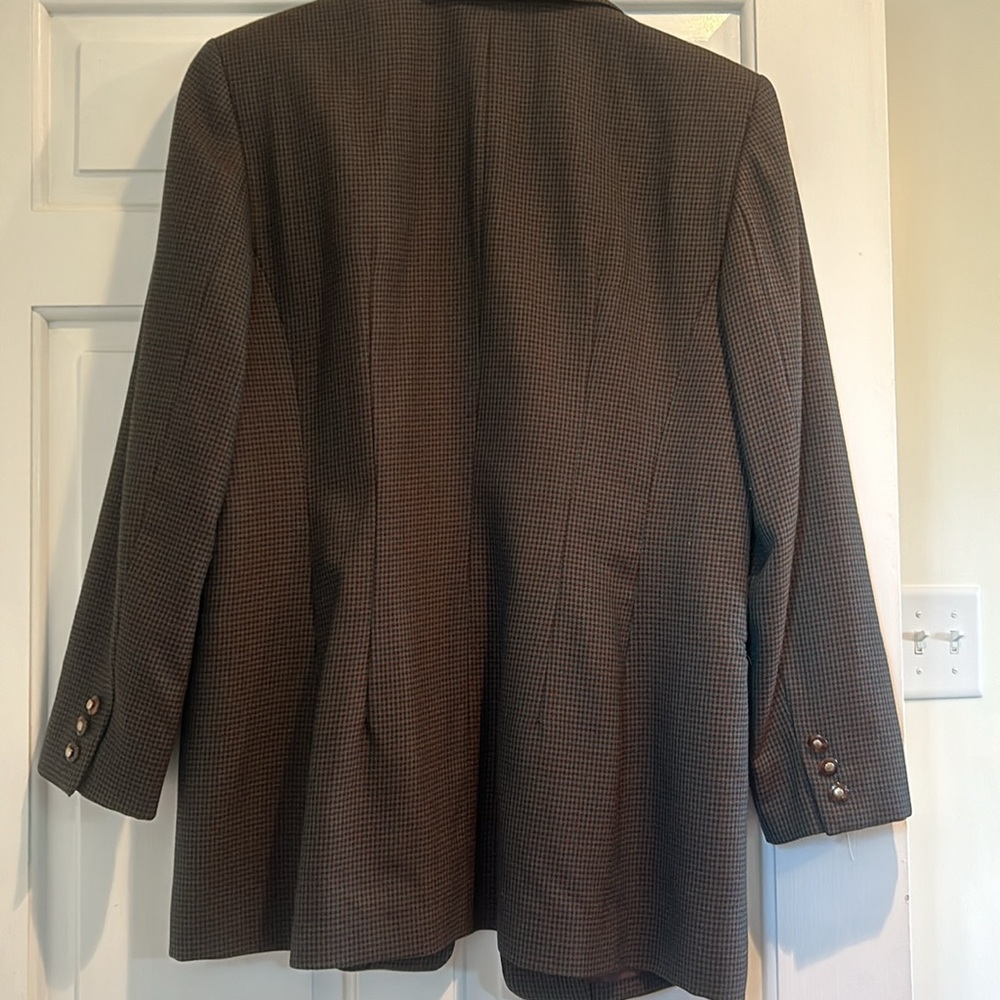 Pendleton Houndstooth Virgin Wool Suit Jacket And… - image 7